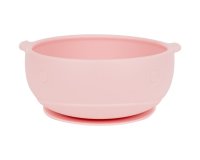 Castron din silicon KikkaBoo cu ventuza Whale Pink - 1