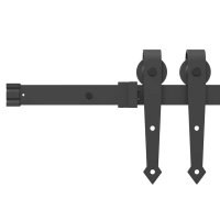 Usa glisanta ORKDAL din lemn masiv de pin cu hardware inclus - 7
