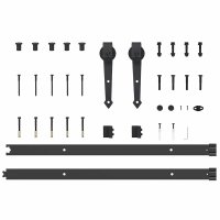 Usa glisanta ORKDAL din lemn masiv de pin cu hardware inclus - 9