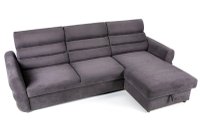 Colțar Extensibil TENERIFE, șezlong interschimbabil, cu ladă de depozitare, cu tetiere reglabile, 270x180x85 cm, Gri - 3