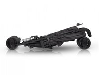 Carucior sport Euro Cart Ezzo cu pliere tip umbrela pozitie de somn si parasolar XXL Iron, spatar reglabil in 3 pozitii, dotat cu husa de picioare, roti cu suspensii - 6