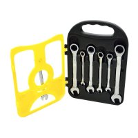 Set GAVE cu 7 chei fixe-inelare cu clichet, 8-19 mm, si 5 extractoare - 1