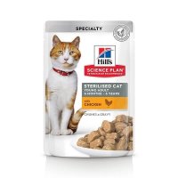 Hill's SP Feline Adult Sterilised Plic Pui, 85 g - 2