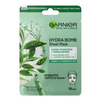 Masca servetel cu ceai verde Hydra Bomb, 28 g, Garnier - 1