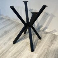 Picioare metalice pentru masa rotunda sau patrata, negru - 1