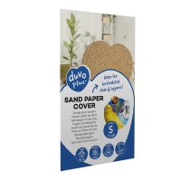 DuvoPlus Hartie Abraziva pentru Colivie - 8 Bucati, Dimensiune 21x35 cm - 1