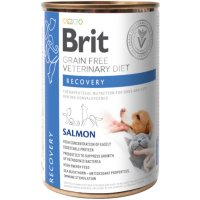 BRIT VD Recovery, Somon, dietă veterinară, conservă hrană umedă fără cereale câini, convalescență, (în sos), 400g - 2
