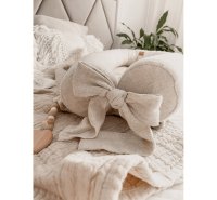 Suport de dormit Babynest 2 in 1 BabySteps bara protectie patut Premium din in Alb 95x53 cm - 2