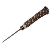 Cutit de vanatoare DEPOX The Goat Knife, 21 cm, bej, cu husa din piele ecologica - 2