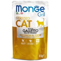 MONGE Grill Sterilised, Cocos, plic hrană umedă fără cereale pisici sterilizate, obezitate, (în aspic), 85g - 2