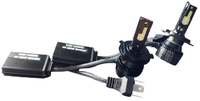 Set 2 becuri LED H4 V88s cu doua 2 faze 3 pini Canbus putere 380W lumina alb-rece 18 000 lumeni temperatura 6000k - 1