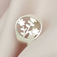 Inel Ramura Naturii Chic Bijoux din Argint 925, cu simbol trandafir - 1