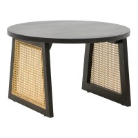 Masa Ramarind de la Pako World, Lemn de Mango, Negru, 65x65x40 cm - 1
