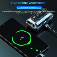 Casti F9 Smart Techstar®, Wireless, Bluetooth V5.0, SplashResistent, Touch, iOS, 1200mAh, Android, Negru - 5