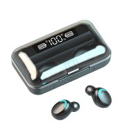 Casti F9 Smart Techstar®, Wireless, Bluetooth V5.0, SplashResistent, Touch, iOS, 1200mAh, Android, Negru - 7