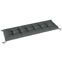 Outsunny Perna pentru paleti, detasabila, cu curele, pentru majoritatea sezlongurilor, 198 x 65 x 13 cm, gri inchis | Aosom Romania - 1