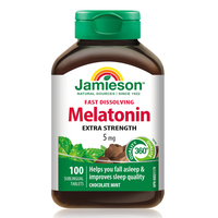 Melatonina 5mg, 100 tablete sublinguale, Jamieson - 1