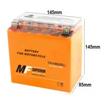 Baterie Gel 14Ah 12V pentru Scutere si ATV-uri - 1