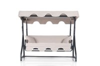Balansoar cu 3 locuri Ruta 2 Crem 200x165x110 cm - 2
