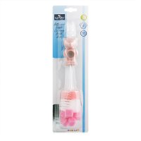 Perie de curatat biberoane, tetine si cani Bear Blush Pink - 1