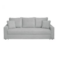 Canapea NICO II LUX extensibila, 3 locuri, cu arcuri si lada depozitare, gri, 220x85x75 cm - 1