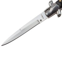 Set 2 briceaguri automate vanatoare IdeallStore®, Italian Blade, Stiletto, otel inoxidabil, negru - 5