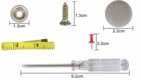 Kit 70 capse, pentru reparatia plafonului auto, compatibil Audi, Opel, BMW, VW, GRI - 7