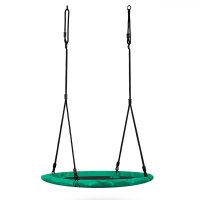 Leagan tip cuib pentru copii Neo-Sport Swingo 100 cm Verde cu Cadru din otel, Husa impermeabila si rezistenta Oxford 600D, Greutate suportata 150kg - 9