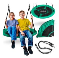 Leagan tip cuib pentru copii Neo-Sport Swingo 100 cm Verde cu Cadru din otel, Husa impermeabila si rezistenta Oxford 600D, Greutate suportata 150kg - 10