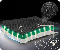 Leagan tip cuib pentru copii Neo-Sport Swingo 100 cm Verde cu Cadru din otel, Husa impermeabila si rezistenta Oxford 600D, Greutate suportata 150kg - 3