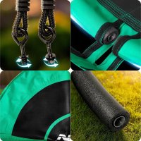 Leagan tip cuib pentru copii Neo-Sport Swingo 100 cm Verde cu Cadru din otel, Husa impermeabila si rezistenta Oxford 600D, Greutate suportata 150kg - 4