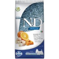 N&D Ocean Adult Mini, XS-S, Cod și dovleac, hrană uscată fără cereale câini, 7kg - 2