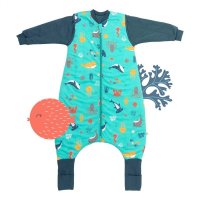 Sac de dormit cu picioruse si maneca lunga detasabila Under the Sea 110 cm + manseta 2.5 Tog - 3