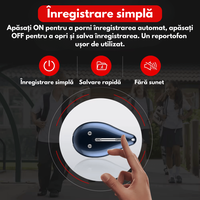 Reportofon spion tip pandantiv, M3, 32GB, inregistrare cu activare vocala, eliminare zgomote fundal, baterie 400 mAh - 4