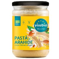 Pasta de arahide crocanta ecologica Youbio, 500g - Gust natural si sanatos - 1