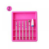 Set 6 Capete de Freză Pink R02 – Diamant &amp; Ceramic | Pentru Cuticule, Îndepărtare Gel &amp; Pedichiură - 1