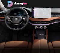 Folie de protectie pentru navigatie Skoda Kodiaq 2023+, Duragon, silicon transparent, kit de instalare inclus - 5