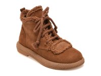 Ghete casual dama GRYXX 3432736, maro, din piele intoarsa - 1
