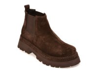 Ghete dama GRYXX 1767157, maro, din piele intoarsa - 1