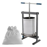 Teasc manual pentru struguri VILEN 20L din inox, cu ax filetat si tava de colectare, ideal pentru uz casnic - 1