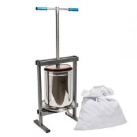 Teasc manual pentru struguri VILEN 20L din inox, cu ax filetat si tava de colectare, ideal pentru uz casnic - 9
