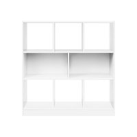 Biblioteca VASAGLE alba, 97,5 x 30 x 100 cm, cu 6 cuburi - 5