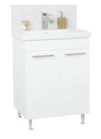 Set Baza front MDF si Lavoar seria 754, 60 cm, alb - 1