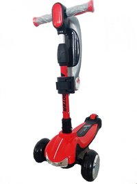 Trotineta pliabila pentru copii Nichiduta cu Proiector si Sunete Red Monster Truck - 2