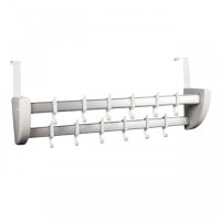 Cuier dublu pentru montare pe usa, 14 x 55 cm - 1