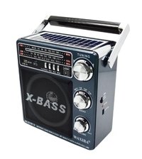 Radio cu Panou Solar XB-921 BT X-Bass mp3 player cu suport card sd/usb NEGRU - 1