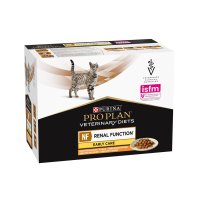 PURINA Pro Plan Veterinary Diets NF Early Care, Pui, dietă veterinară, plic hrană umedă pisici, sistem renal, (în aspic), bax, 850g - 2