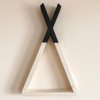 Raft de perete din lemn, seria Wood Homs, 40x23x6 cm, 700124 - 1