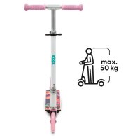 Trotineta WXM Skipo Floral pliabila, din aluminiu, ghidon reglabil, roti Led, greutate admisa 50 kg - 7