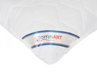 Perna Somnart Superior Plus, din bumbac, alba, 70 x 70 cm - 2